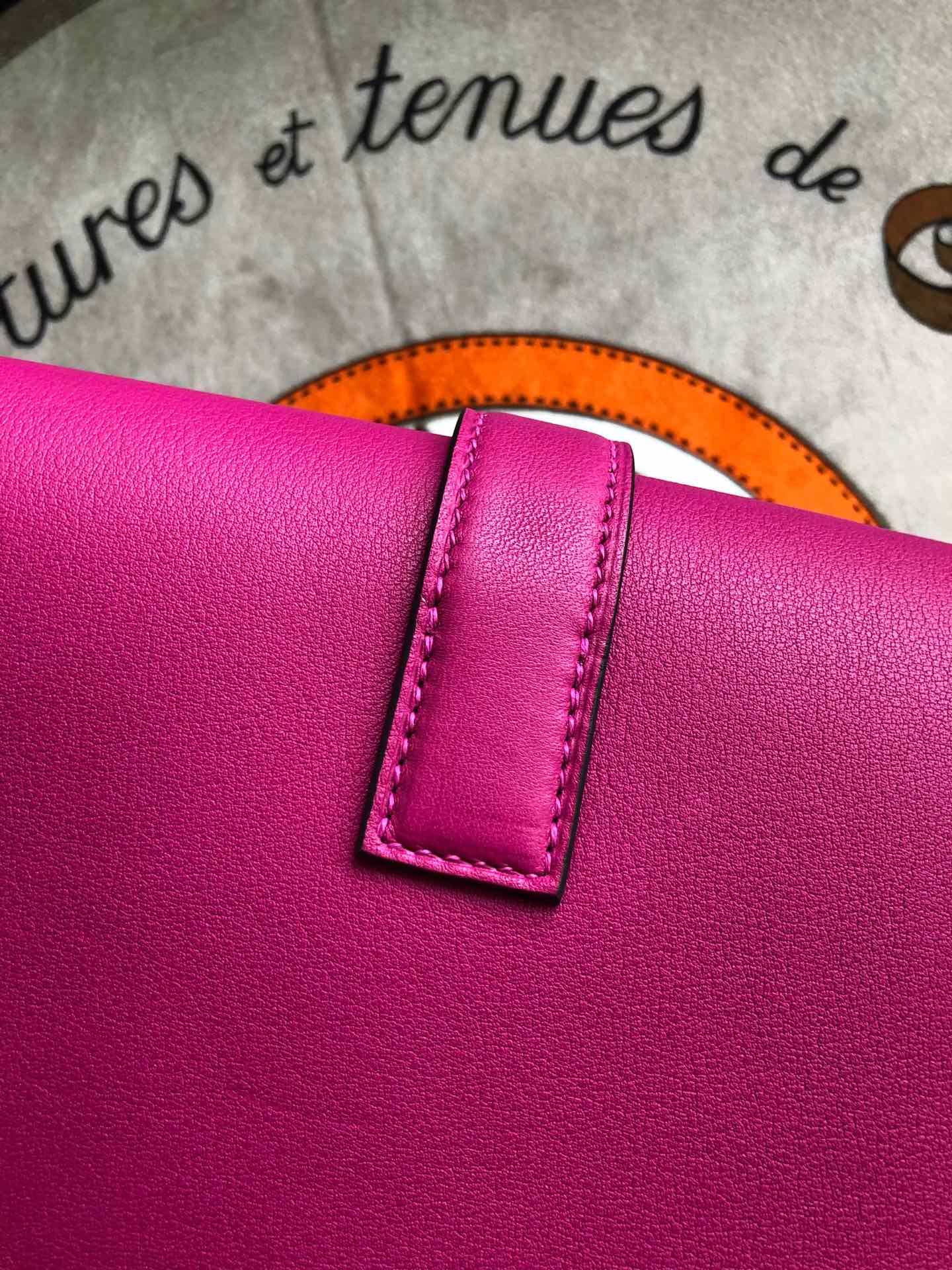 에르메스 지제 엘란29 로즈퍼플 스위프트 송아지가죽